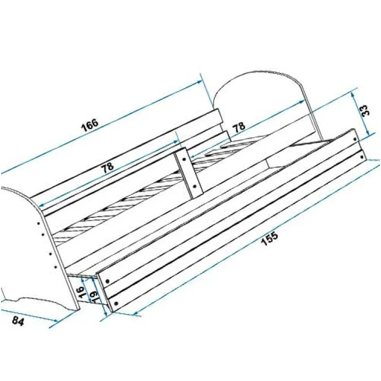 Dečiji krevet Lookie Graphite 160x80 cm sa dušekom dezen 03