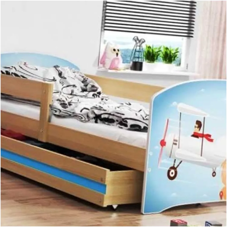 Dečiji krevet Lookie Pine 160x80 cm sa dušekom dezen 01