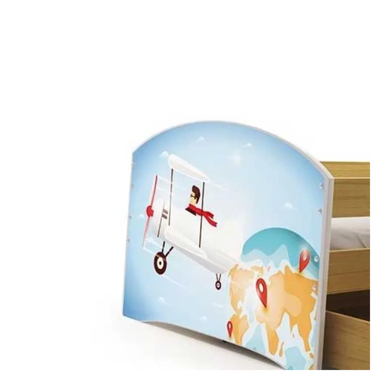 Dečiji krevet Lookie Pine 160x80 cm sa dušekom dezen 01