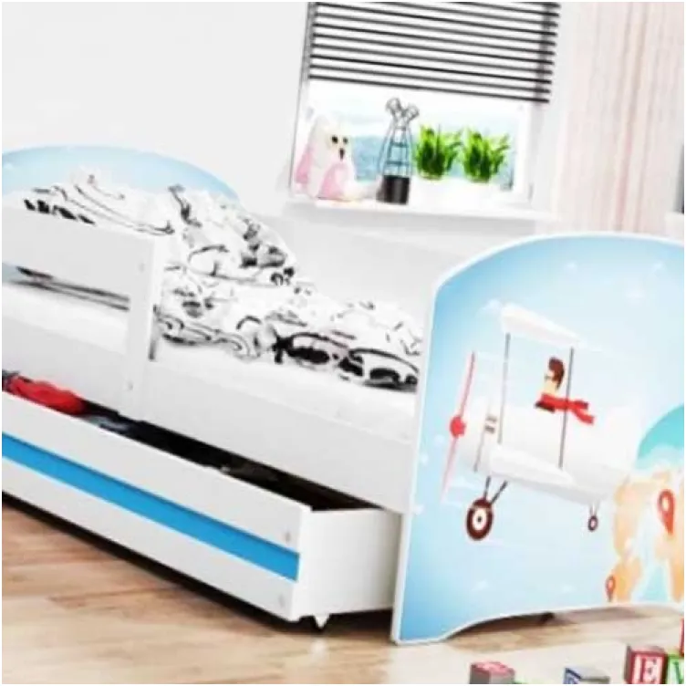 Dečiji krevet Lookie White 160x80 cm sa dušekom dezen 01