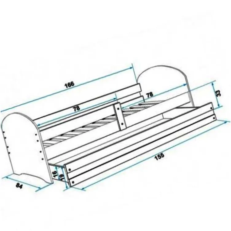 Dečiji krevet Lookie White 160x80 cm sa dušekom dezen 01