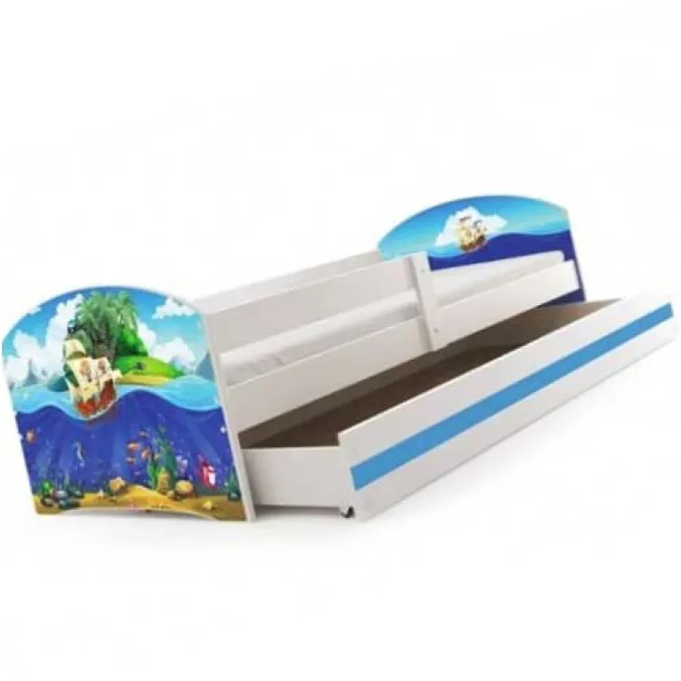 Dečiji krevet Lookie White 160x80 cm sa dušekom dezen 04