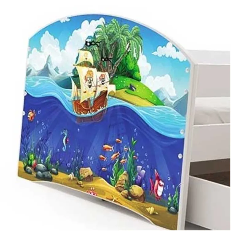 Dečiji krevet Lookie White 160x80 cm sa dušekom dezen 04