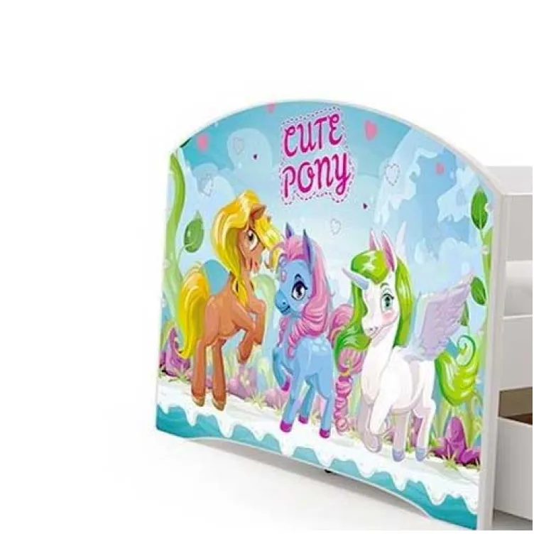 Dečiji krevet Lookie White 160x80 cm sa dušekom dezen 08