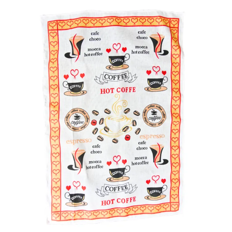 Kuhinjska krpa set 12 kom bela coffe
