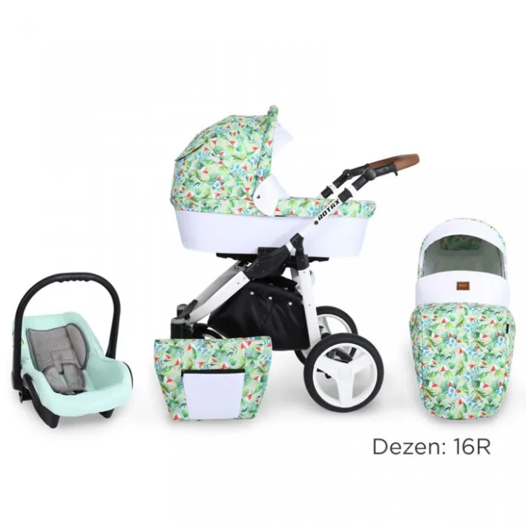 Kolica za bebe Kunert Rotax beli ram set 2u1