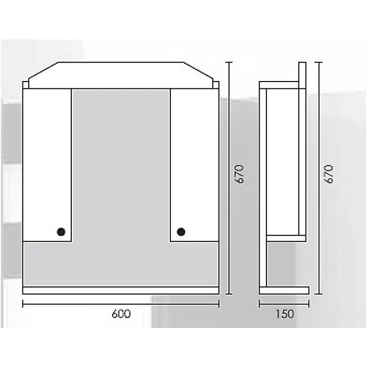 Kupatilski Ormarić Sa Ogledalom Ž-2