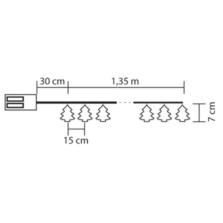Lampice za jelku Jelkice sa 10 LED dioda KLM10/T Lampice za jelku Jelkice sa 10 LED dioda KLM10/T