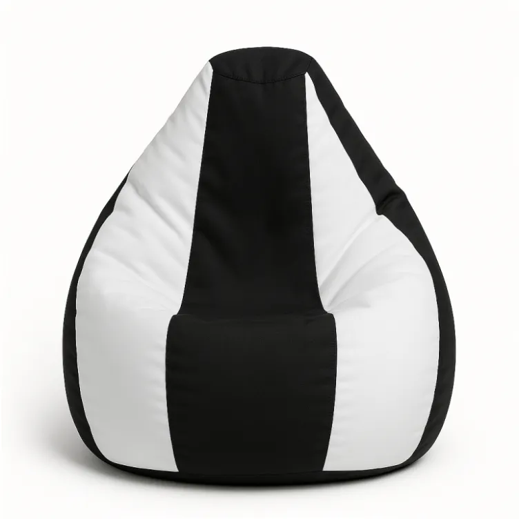 Lazy bag šoteks crno-beli S