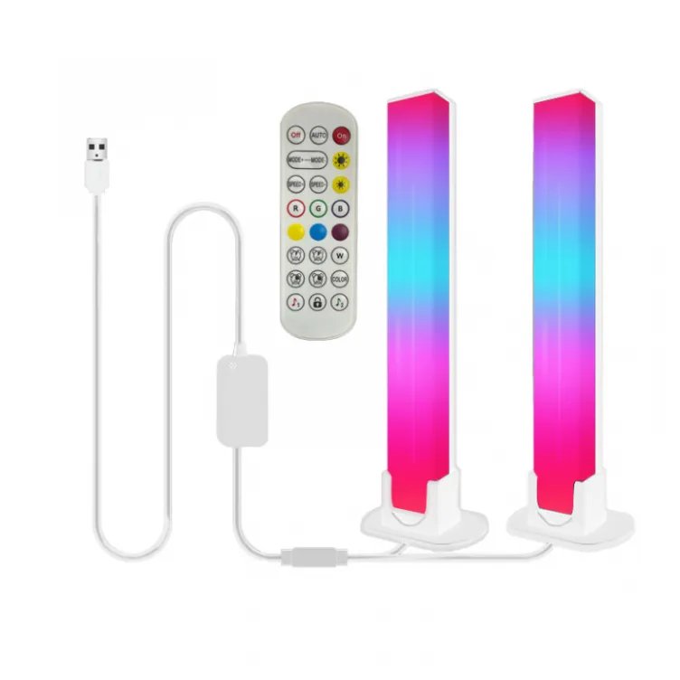 LED Lampa RGB sa daljinskim i punjacem - 2 komada bela