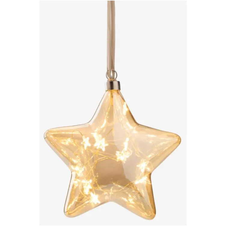 Dekorativna novogodišnja zvezda sa LED osvetljenjem unosi topao praznični sjaj u dom.