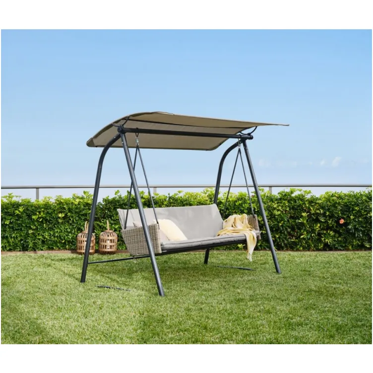 Ljuljaška za baštu crna-natur