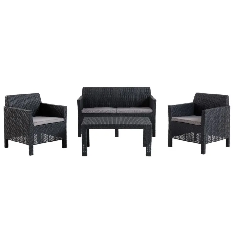 Lounge baštenska garnitura Lola siva