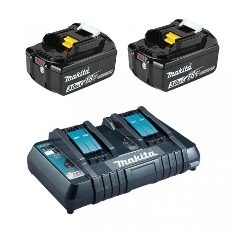 Makita SET 9 BL1830B x2 + punjač DC18RC 
