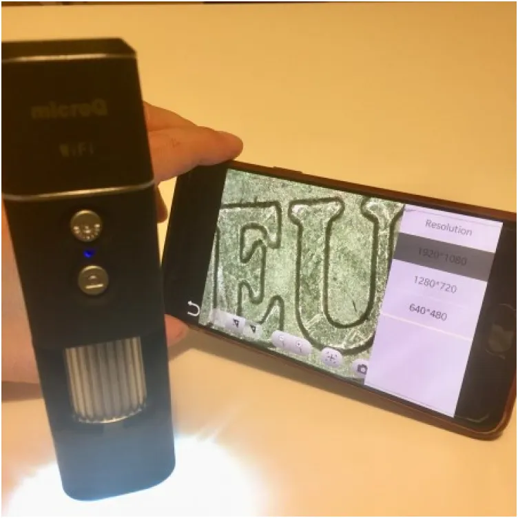 MicroQ digitalni mikroskop za mobilni telefon (WiFi)