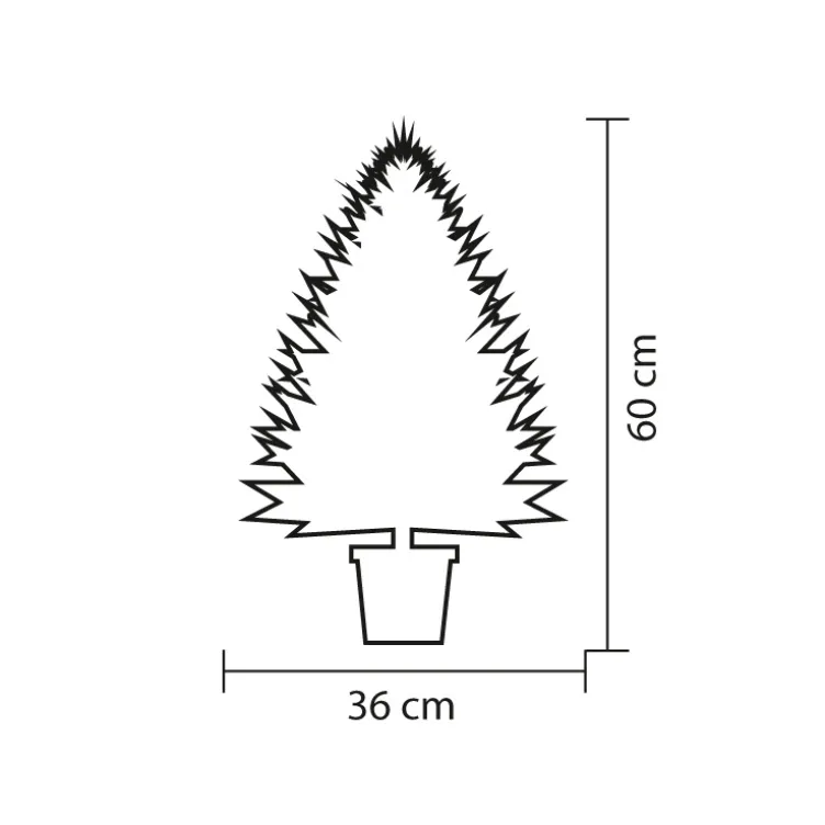Mini veštačka jelka sa LED osvetljenjem 60 cm KMF60LED Mini veštačka jelka sa LED osvetljenjem 60 cm KMF60LED