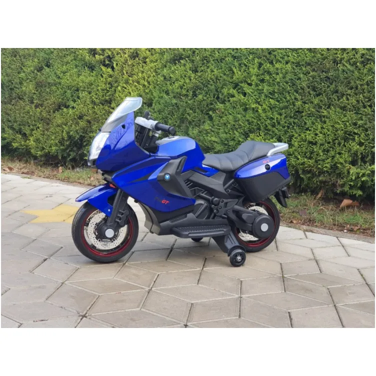 Motor na akumulator Model 114-1 sa kožnim sedištem i mekim gumama  Metalik Plavi Motor na akumulator Model 114-1 sa kožnim sedištem i mekim gumama  Metalik Plavi