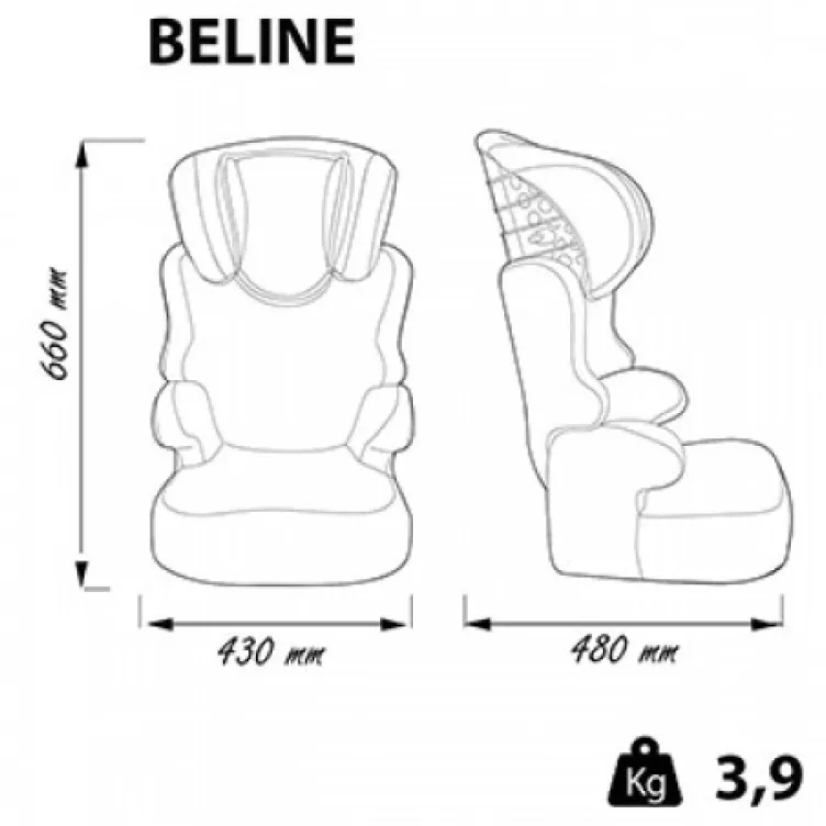 Nania autosedište 9-36kg beline denim blue 8015800024