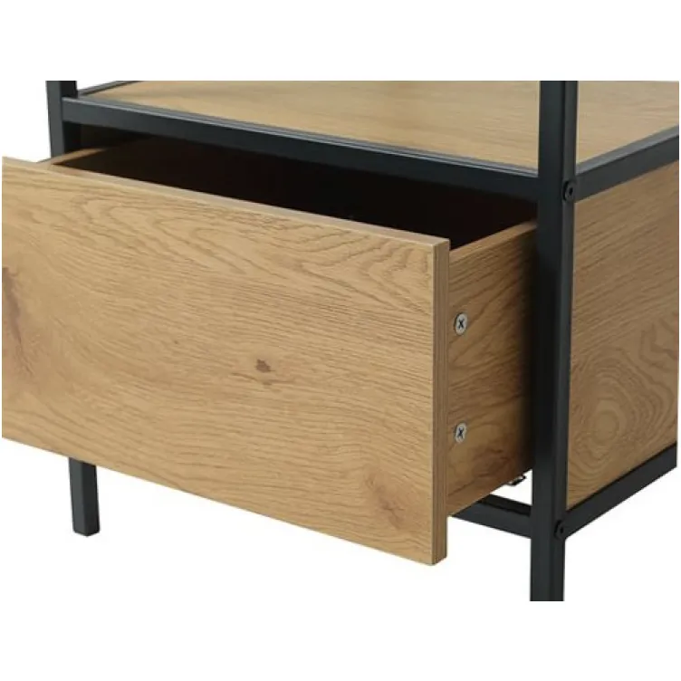 Noćni ormarić Ladeppart crna