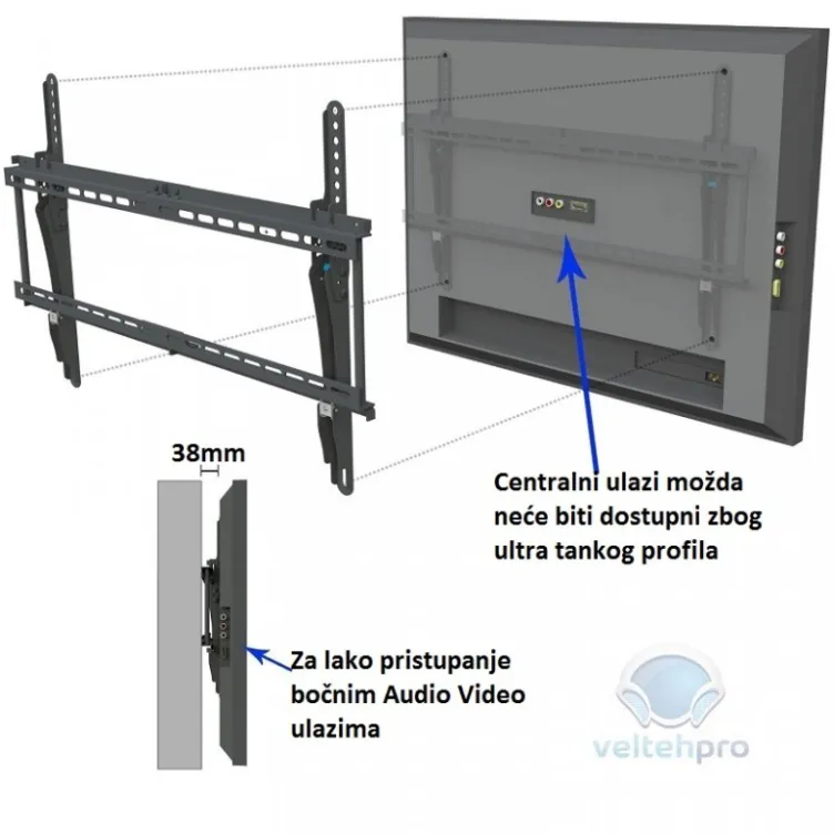 Nosač za TV podesivi 32"-56" Velteh TVN-933T