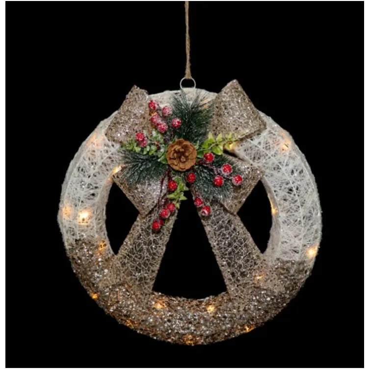 Novogodišni venac sa LED sijalicama Tinsel S 46 cm