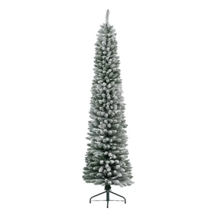 Novogodišnja jelka Pencil pine snowy 300cm x 81cm Everlands 