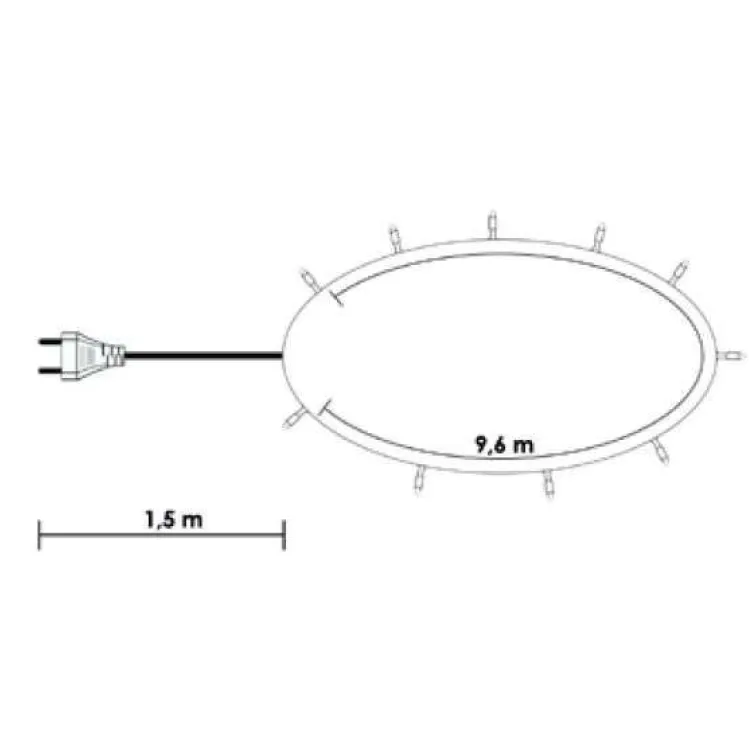 Novogodišnje crvene LED lampice 120 sijalica