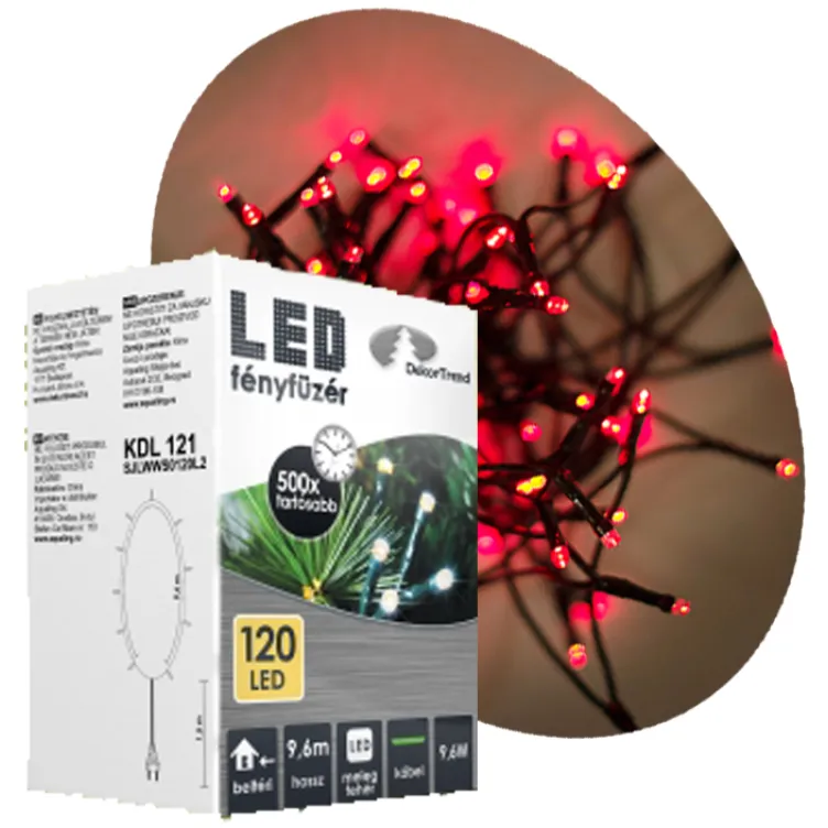 Novogodišnje crvene LED lampice 120 sijalica