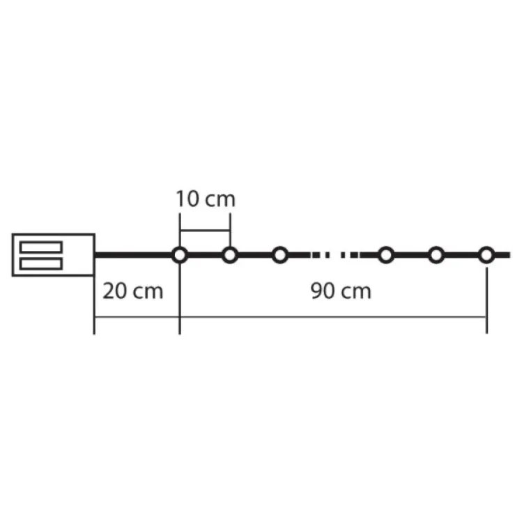 Novogodišnje lampice za jelku Zvezdice MLC10/CS