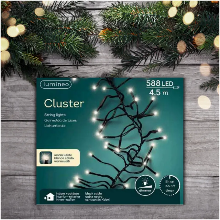 Novogodišnje LED lampice 588L -  Toplo bela Lumineo Cluster