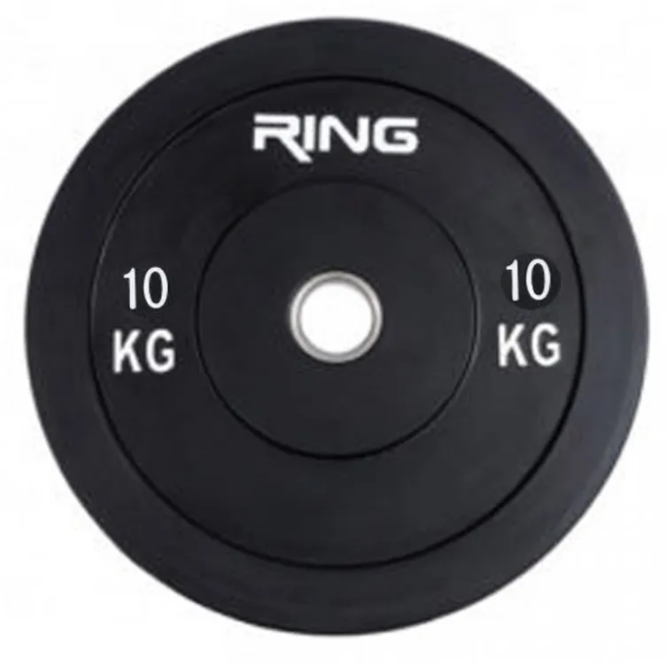 Olimpijski tegovi bumper-crni Ring 1x10kg RX PL37-10