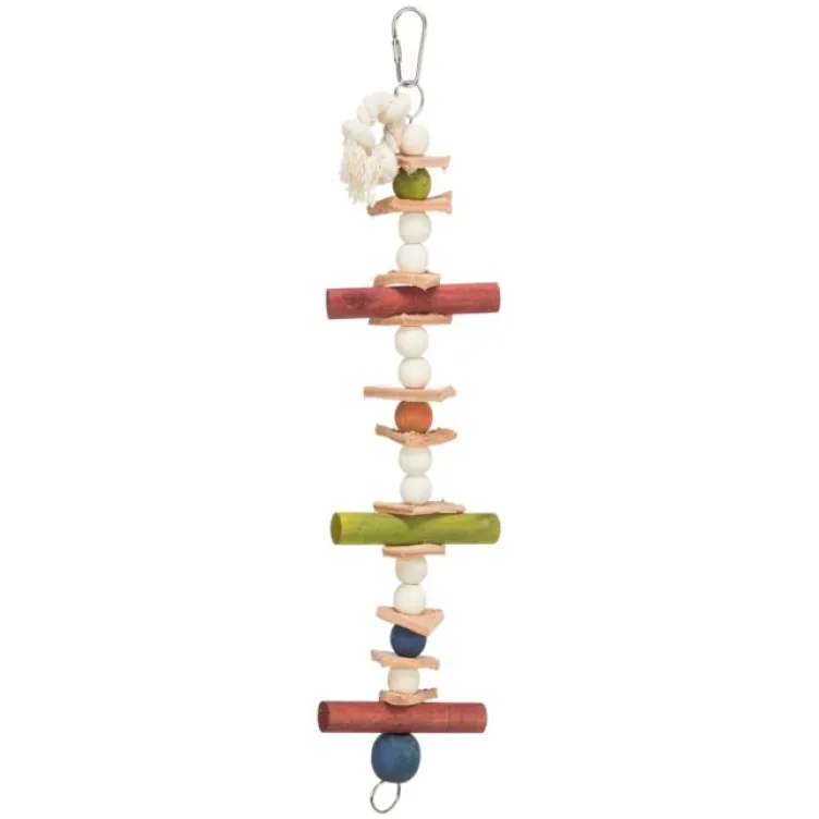 Igračka od drveta i kože za ptice