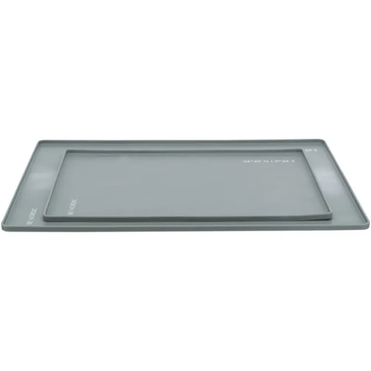 Podmetač za činije be nordic 60x40cm silikonski sivi