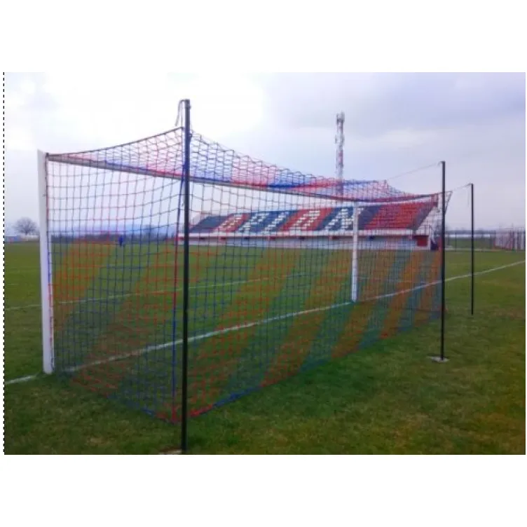Mreža za fudbal dvobojna plavo crvena