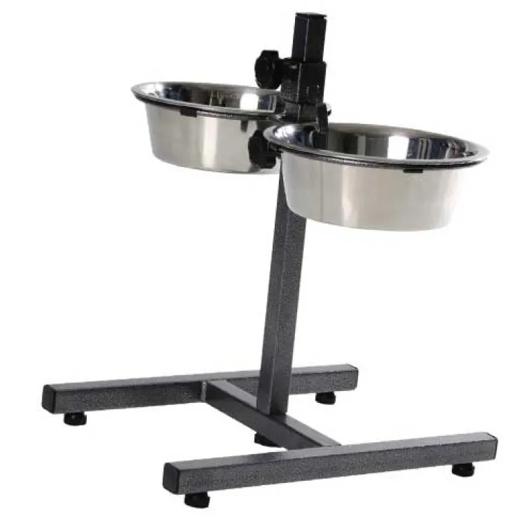 Podesivi stalak sa dve posude za pse XL veličina