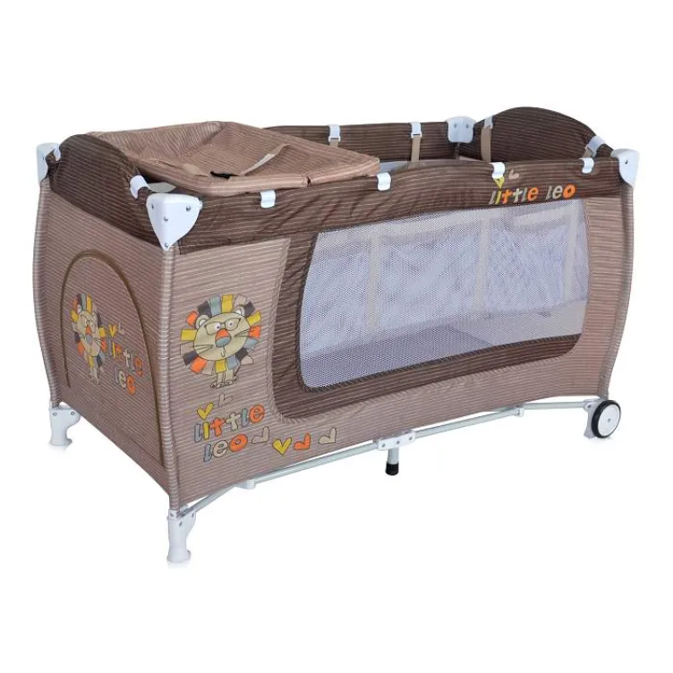 Prenosivi krevetac Danny 2 nivoa Beige little Leo Prenosivi krevetac Danny 2 nivoa Beige little Leo