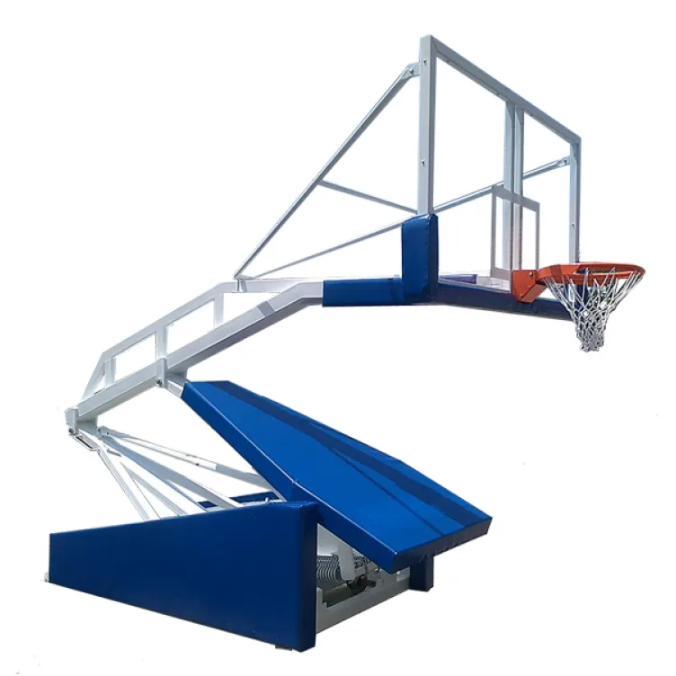 Sklapajuća profesionalna košarkaška konstrukcija sa pleksiglas tablom 1800x1050