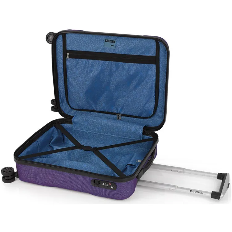 Putni kabinski ABS kofer Custom purple 40 x 55 x 20 cm