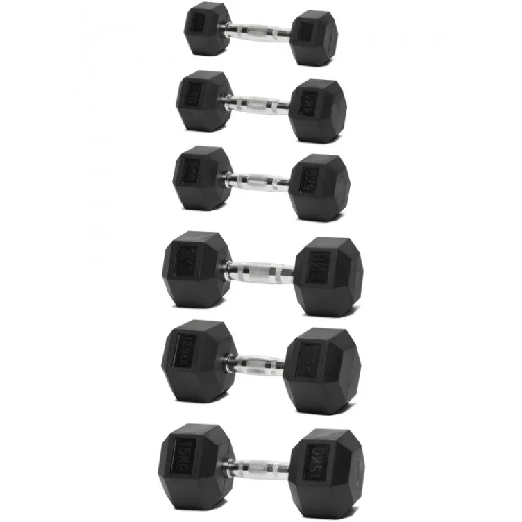 Gumeni tegovi HEX Pro - 45 kg