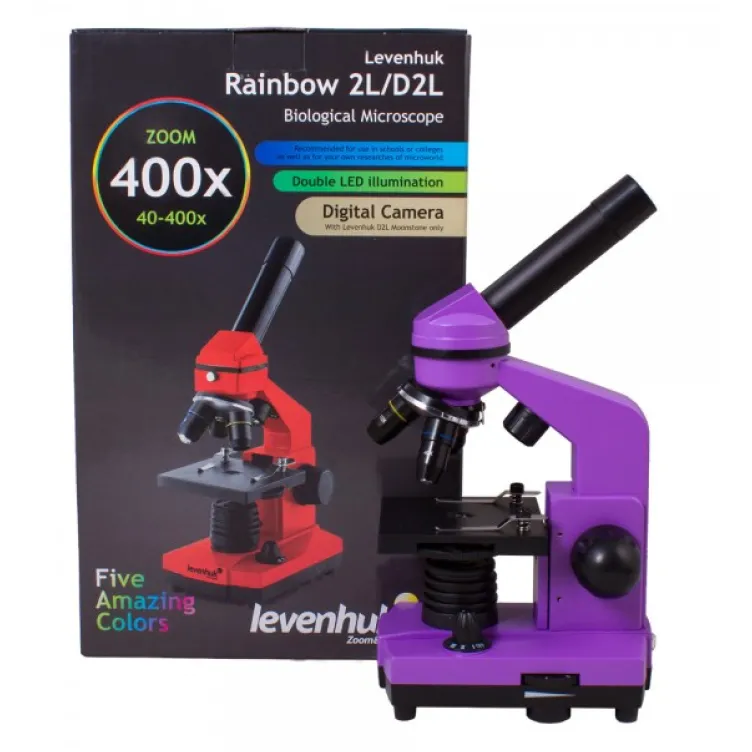 Levenhuk Amethyst Microscope Rainbow 2L