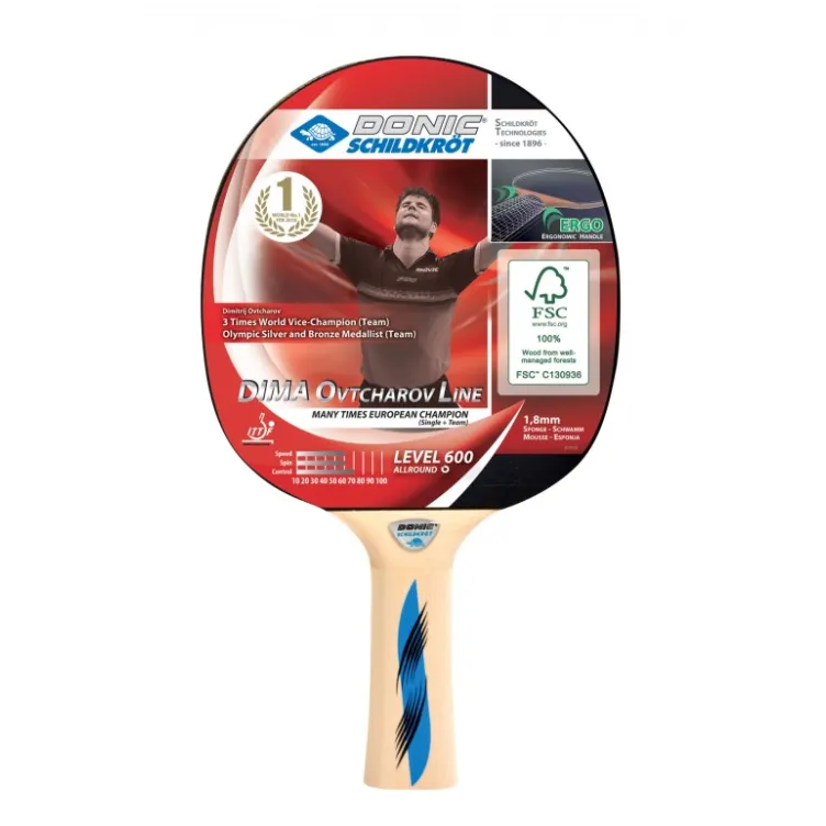 Reket za stoni tenis Donic Ovtcharov 600