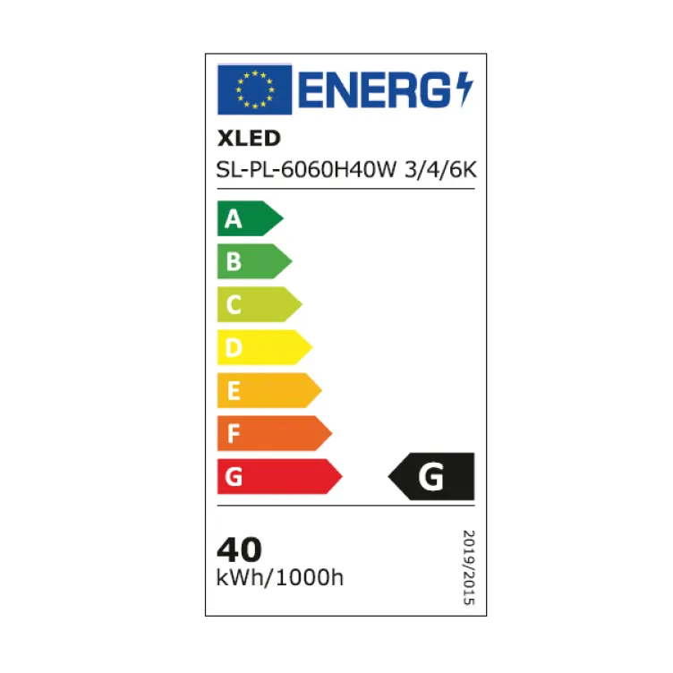 XLED SL-PL-6060H40W 3/4/6K 40w 030733