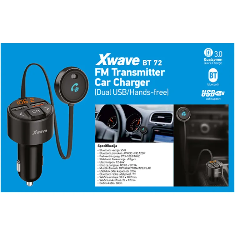 FM transmiter za auto BT 72 028872