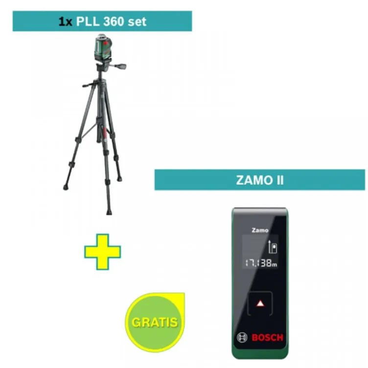 Samonivelušući laser za linije Bosch PLL 360 set + poklon