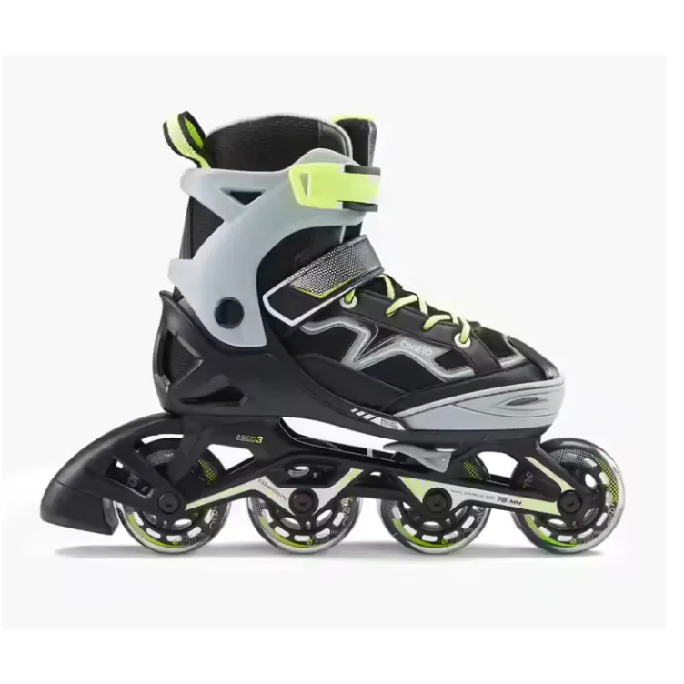 Oxelo roleri za decu fit 3 žuto sivi