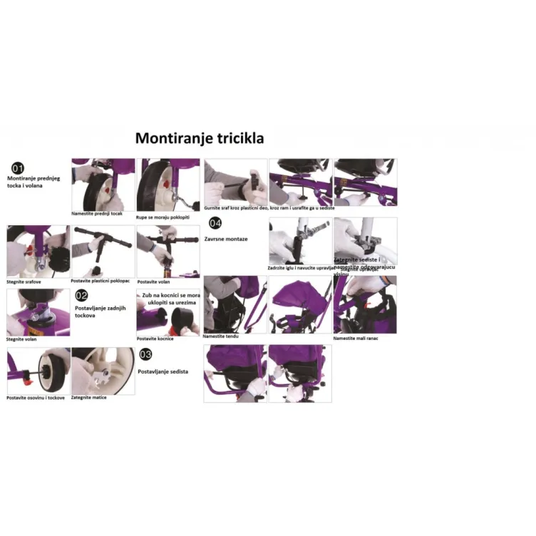 Dečiji tricikl Playtime, 414 '' XL '' 