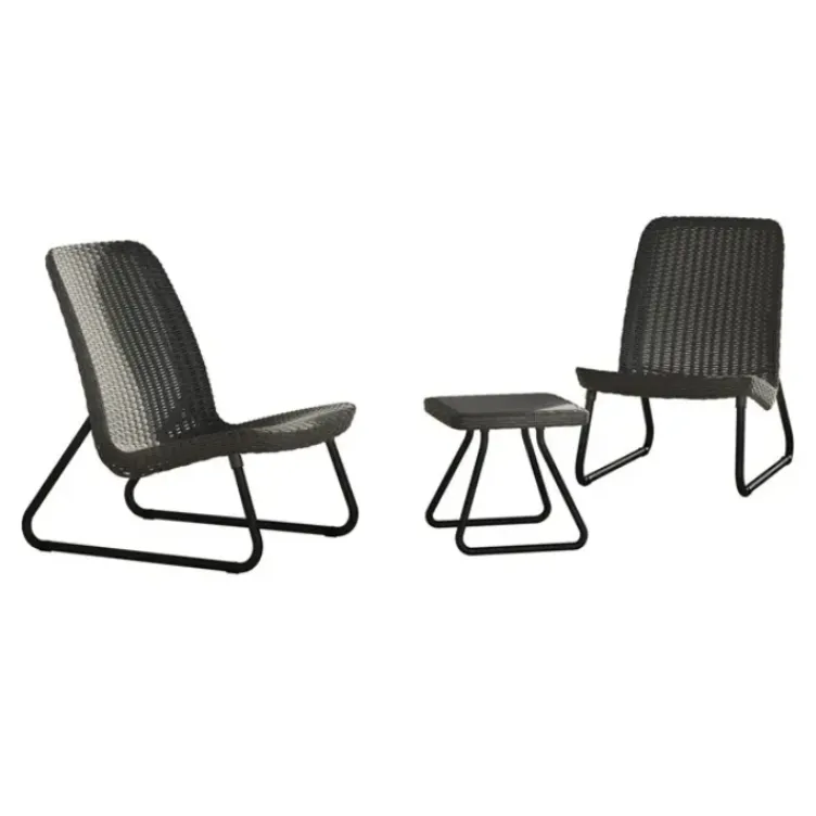 Set rio patio sto/dve stolice sivi