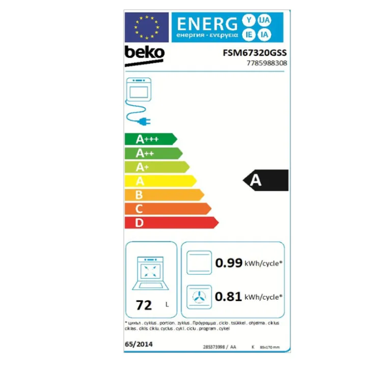 Električni šporet FSM 67320 DXT
