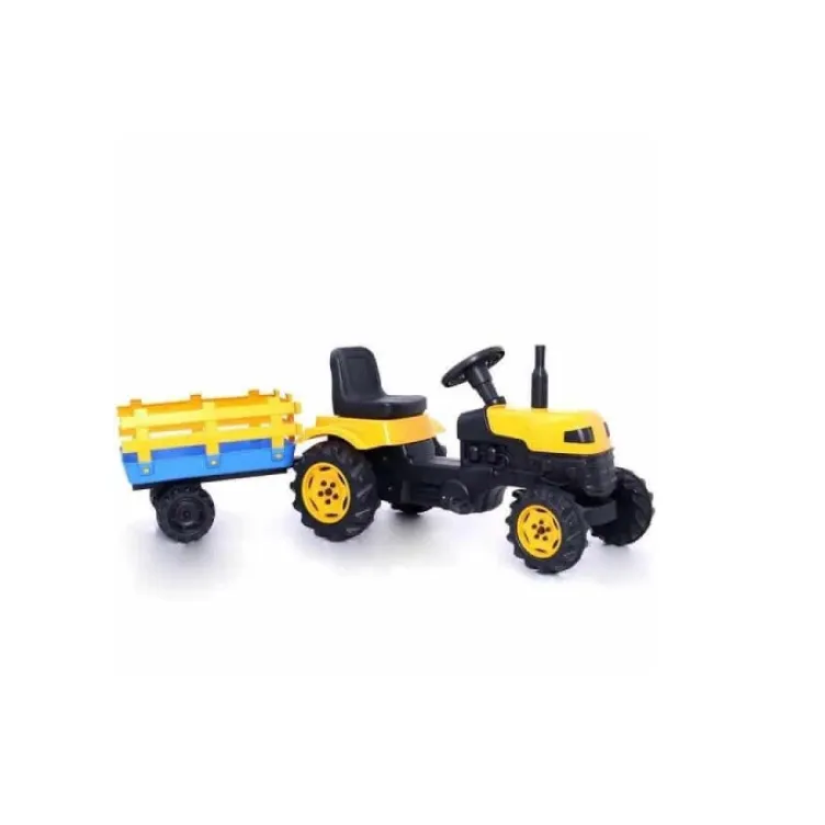 Traktor za decu sa prikolicom 958 žuti