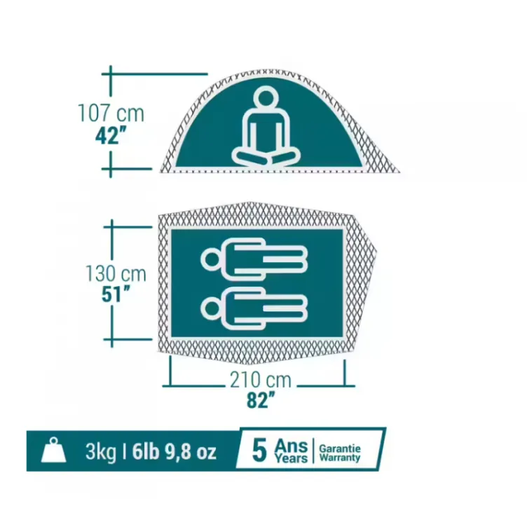 Šator Black and Fresh za 2 osobe